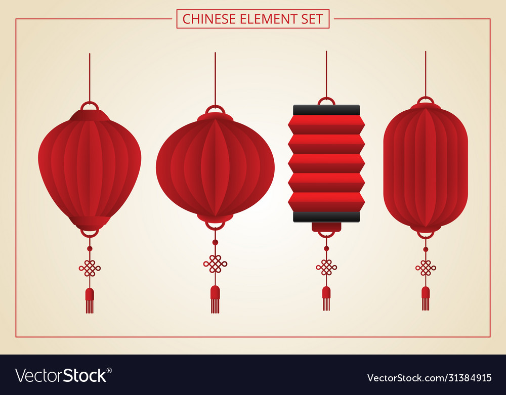 Detail Chinese Lantern Vector Free Download Nomer 8