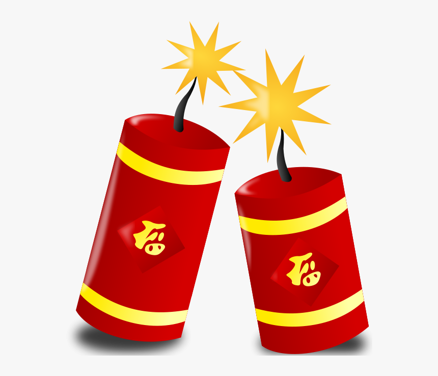 Detail Chinese New Year Fireworks Clipart Nomer 2