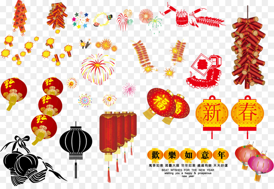 Detail Chinese New Year Fireworks Clipart Nomer 23
