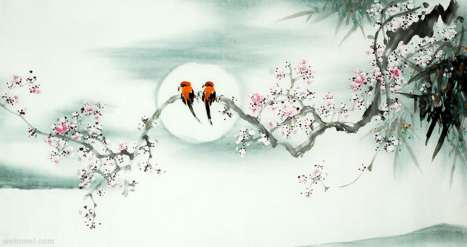 Detail Chinese Painting Wallpaper Nomer 15