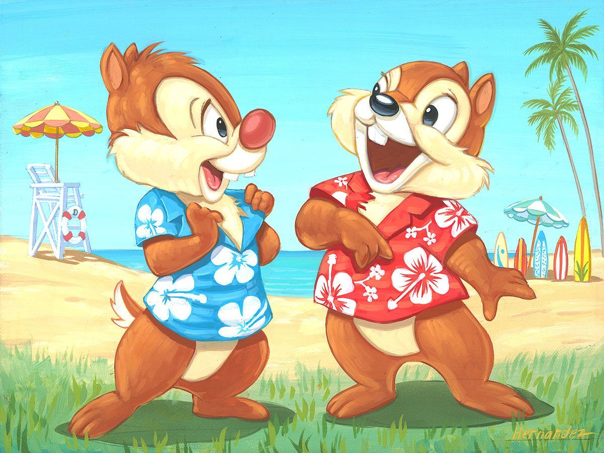 Detail Chip And Dale Hawaiian Shirt Nomer 13