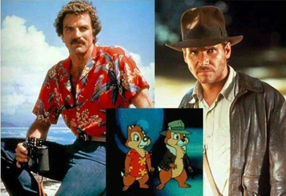 Chip And Dale Indiana Jones Magnum Pi - KibrisPDR