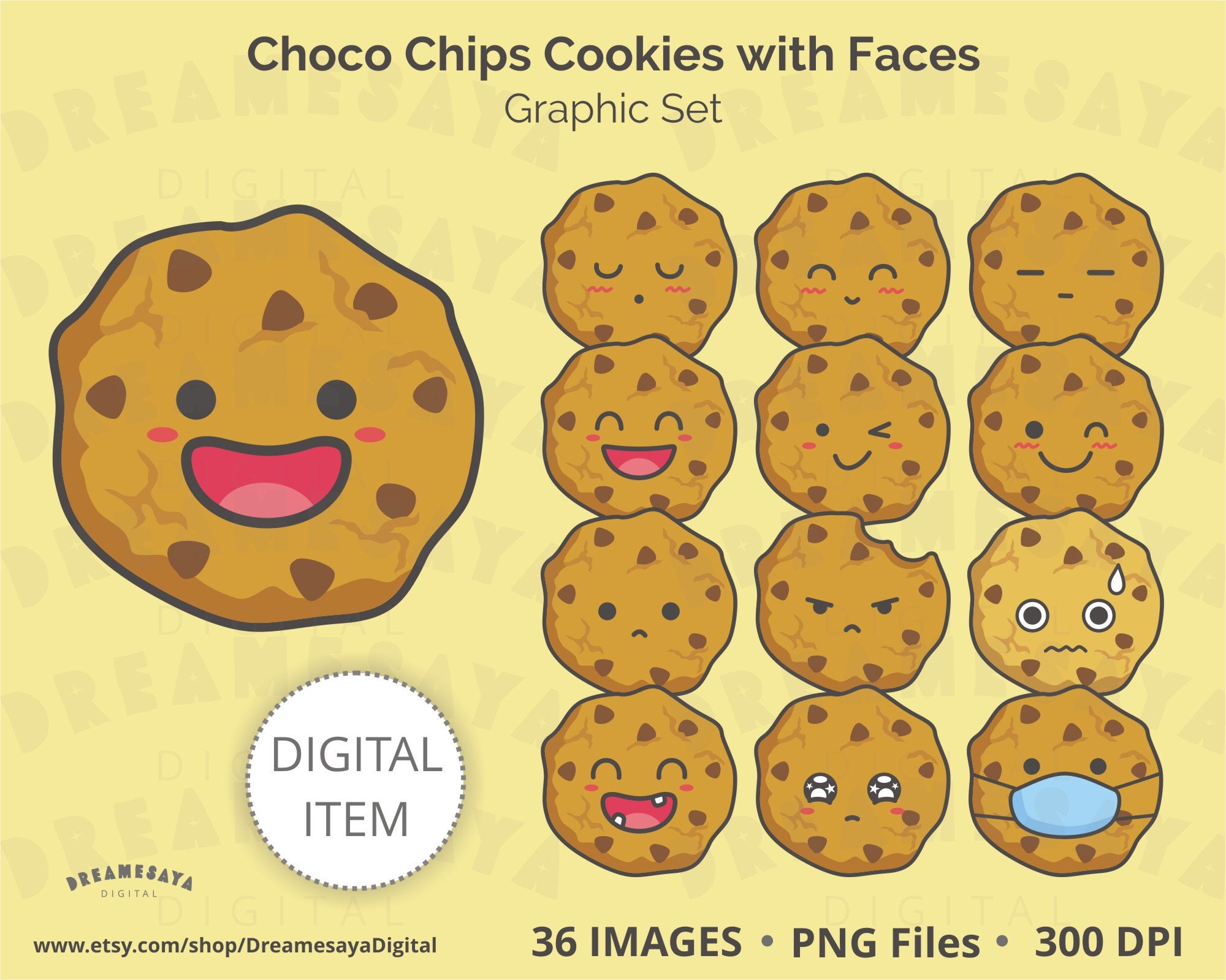 Detail Chocolate Chip Cookie Clipart Nomer 48