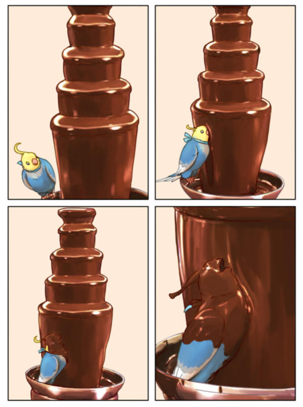 Detail Chocolate Fountain Bird Meme Nomer 12