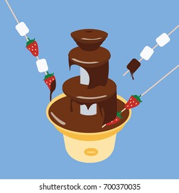 Detail Chocolate Fountain Clipart Nomer 11