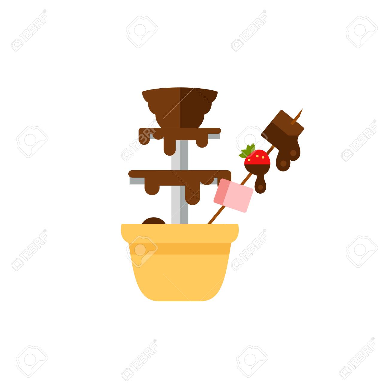 Detail Chocolate Fountain Clipart Nomer 16