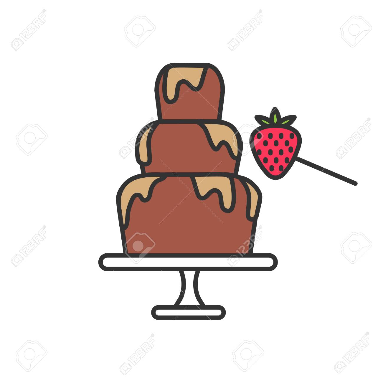 Detail Chocolate Fountain Clipart Nomer 3