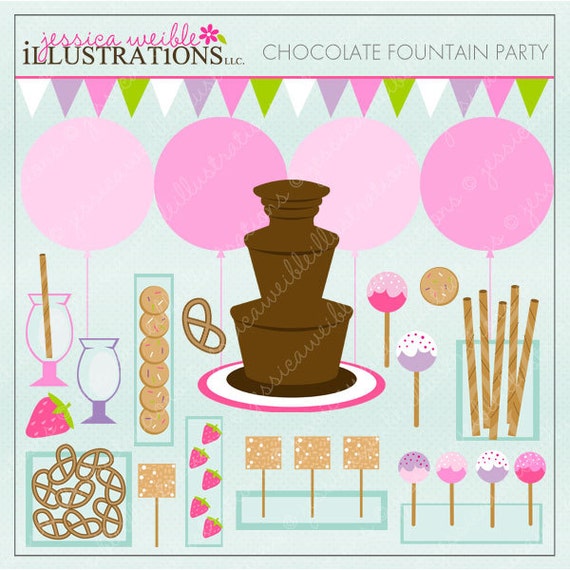 Detail Chocolate Fountain Clipart Nomer 22