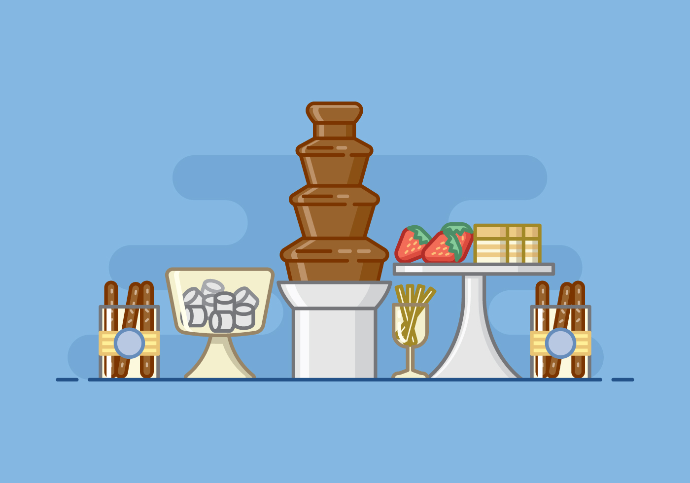 Detail Chocolate Fountain Clipart Nomer 52
