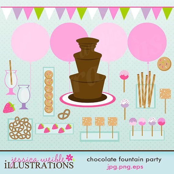 Detail Chocolate Fountain Clipart Nomer 10