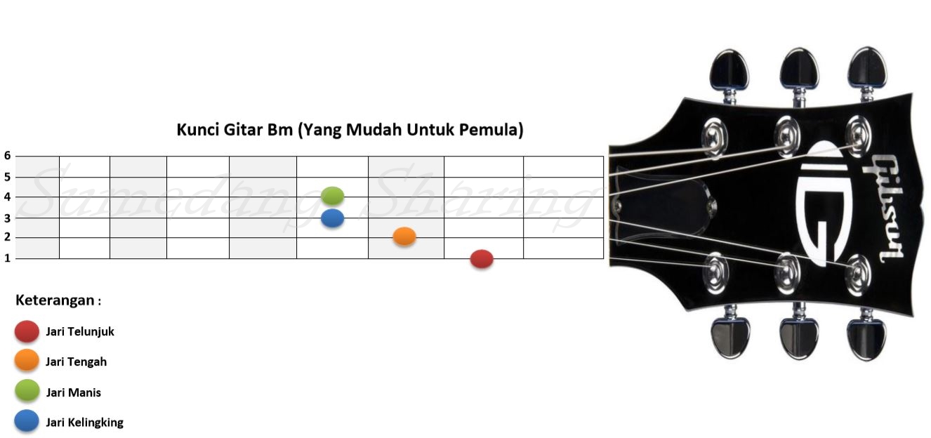 Detail Chord Gitar B Minor Nomer 21