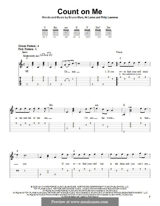 Detail Chord Gitar Count On Me Nomer 14