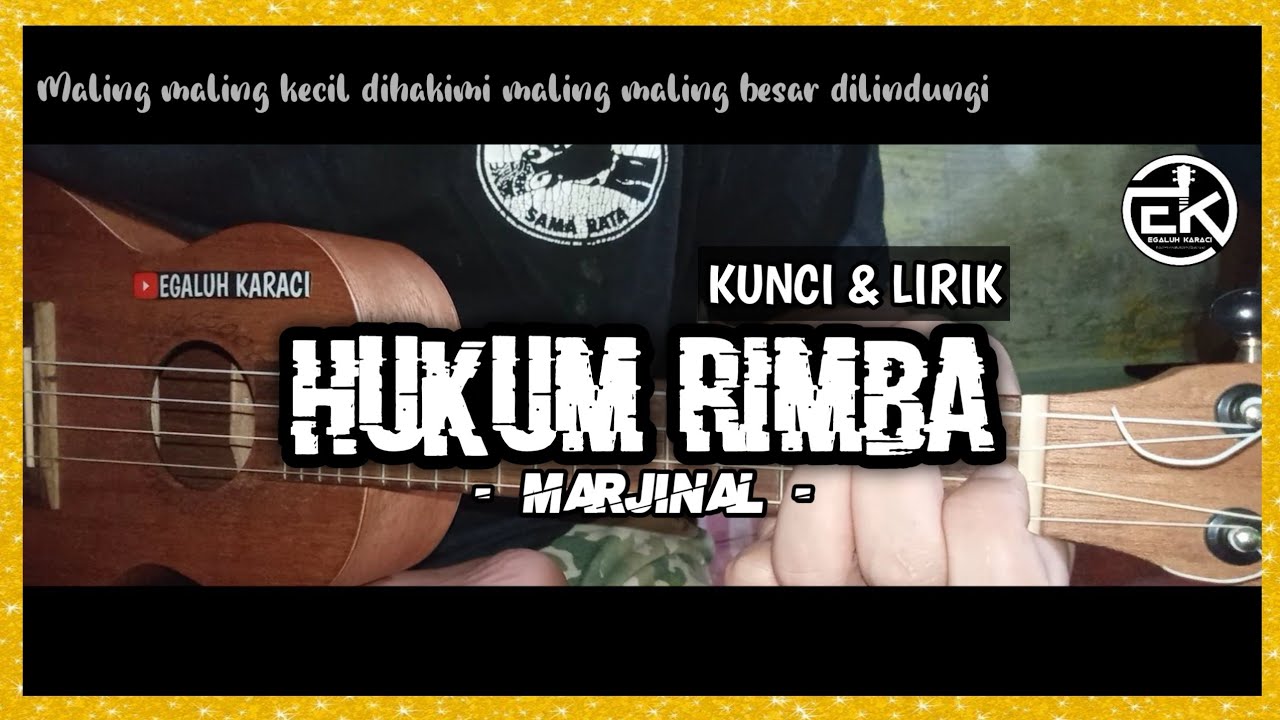 Detail Chord Gitar Marjinal Hukum Rimba Nomer 18