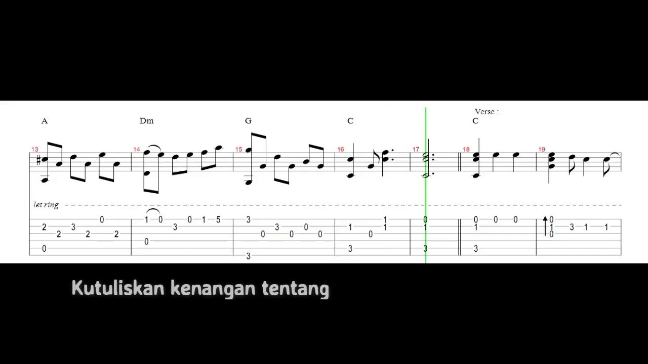 Detail Chord Gitar Surat Cinta Starla Nomer 28