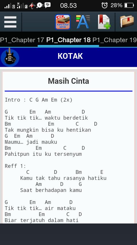 Detail Chord Gitar Terbang Kotak Nomer 11