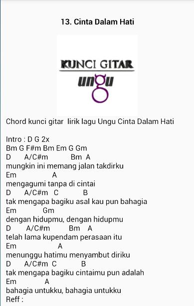 Detail Chord Gitar Ungu Melayang Nomer 8