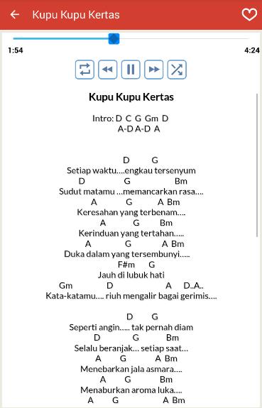 Detail Chord Kupu Kupu Kertas Nomer 39