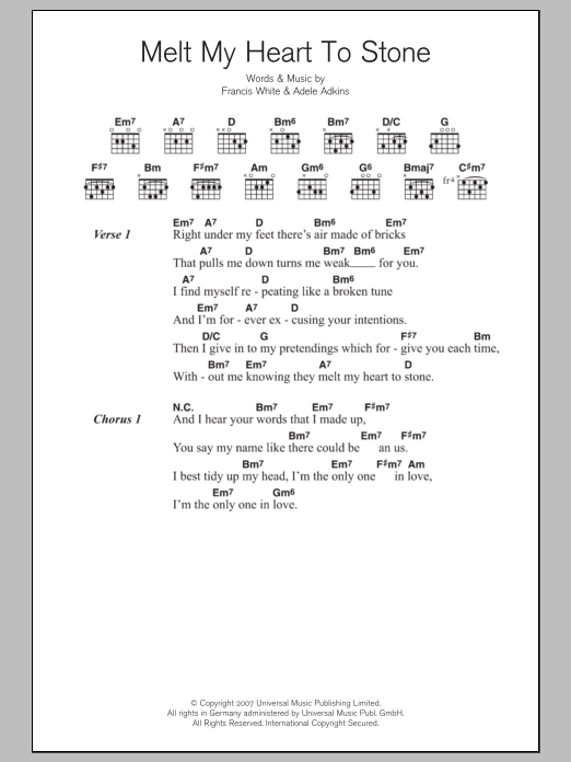 Detail Chord Like A Stone Nomer 52