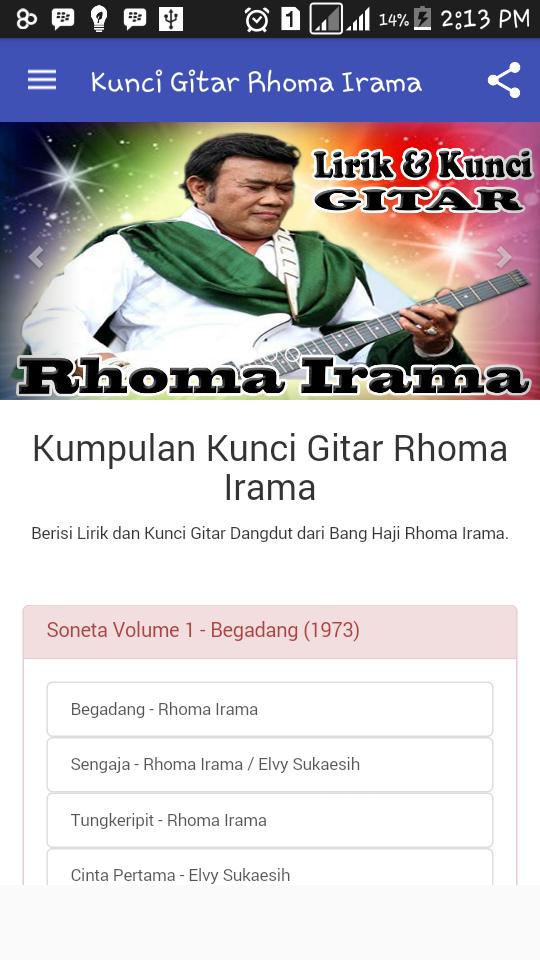 Detail Chord Rhoma Irama Begadang Nomer 51