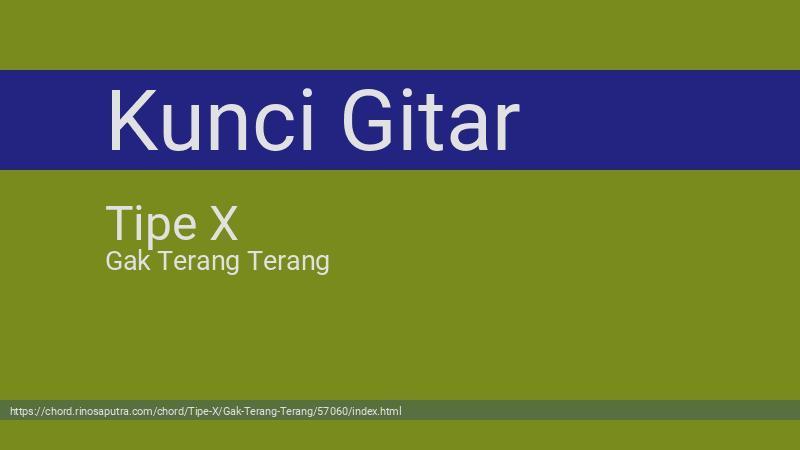 Detail Chord Tipe X Sakit Hati Nomer 35