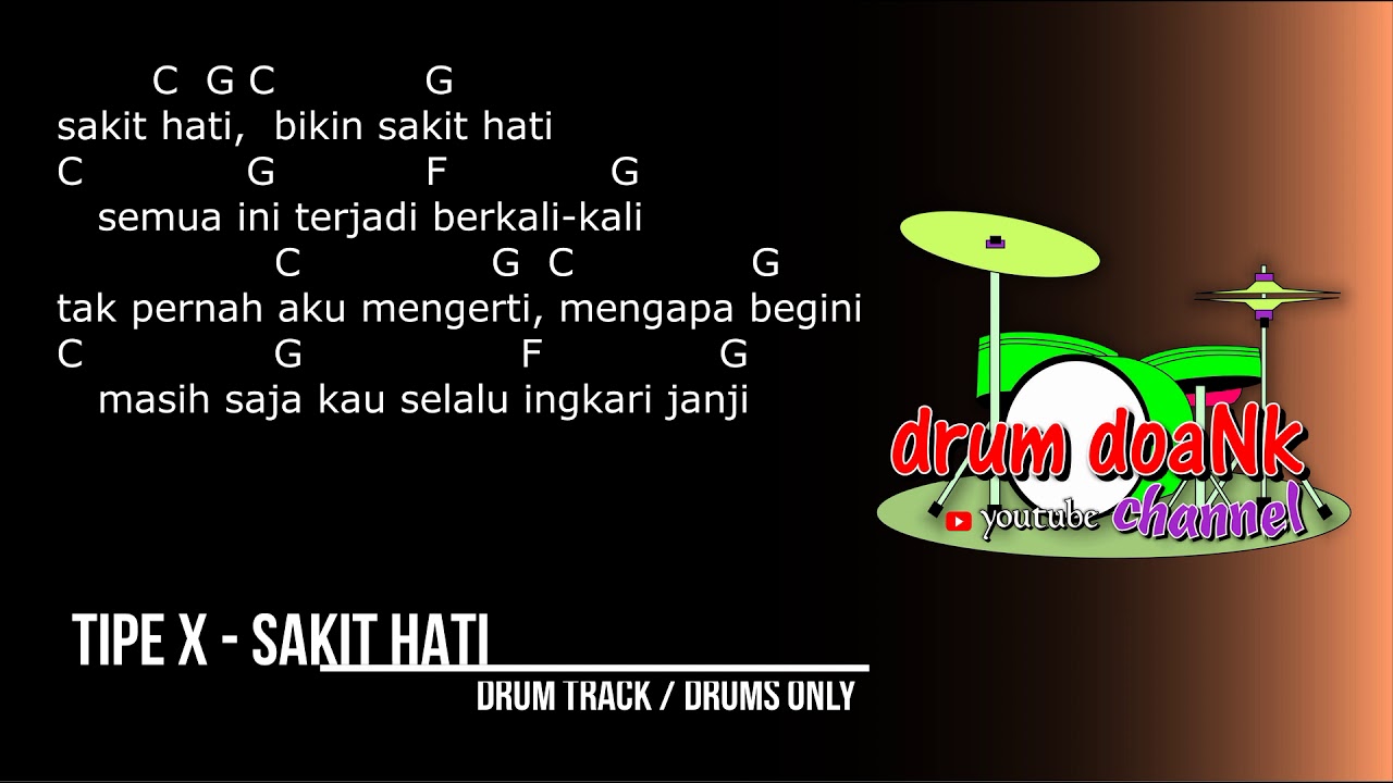 Detail Chord Tipe X Sakit Hati Nomer 6