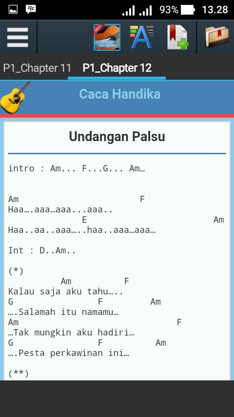 Detail Chord Undangan Palsu Nomer 4