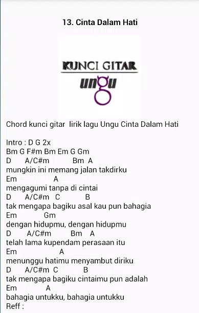 Detail Chord Ungu Selamat Lebaran Nomer 9