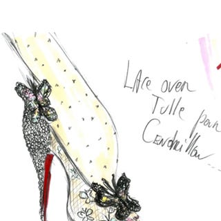 Detail Christian Louboutin Cinderella Shoes Nomer 42