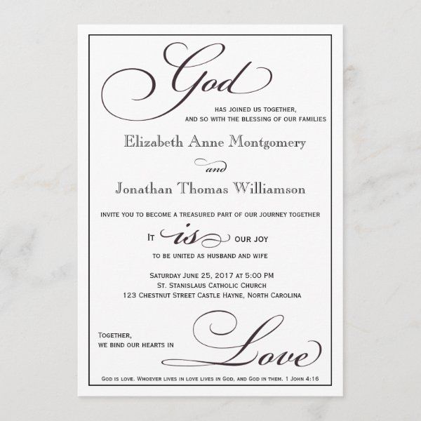 Detail Christian Wedding Invitation Card Quotes Nomer 2