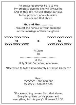 Detail Christian Wedding Invitation Card Quotes Nomer 21