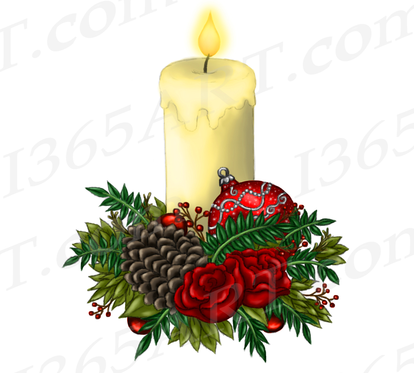 Detail Christmas Candle Images Nomer 20