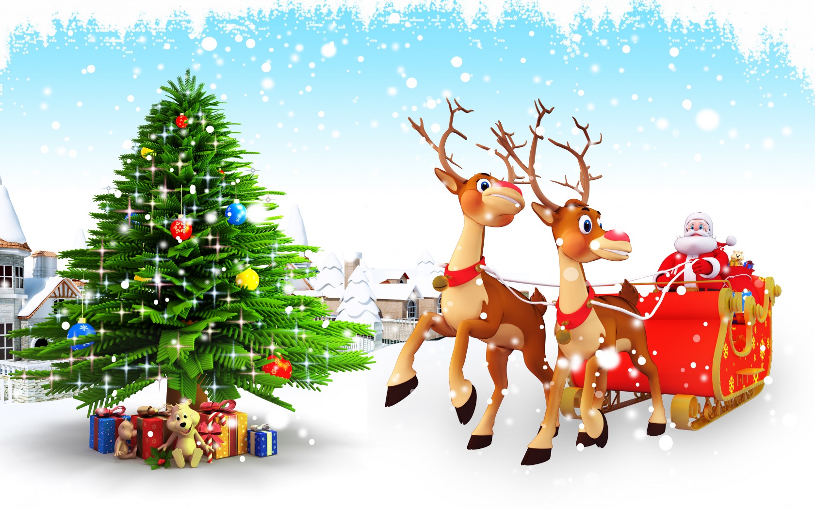 Detail Christmas Cartoon Wallpaper Nomer 15