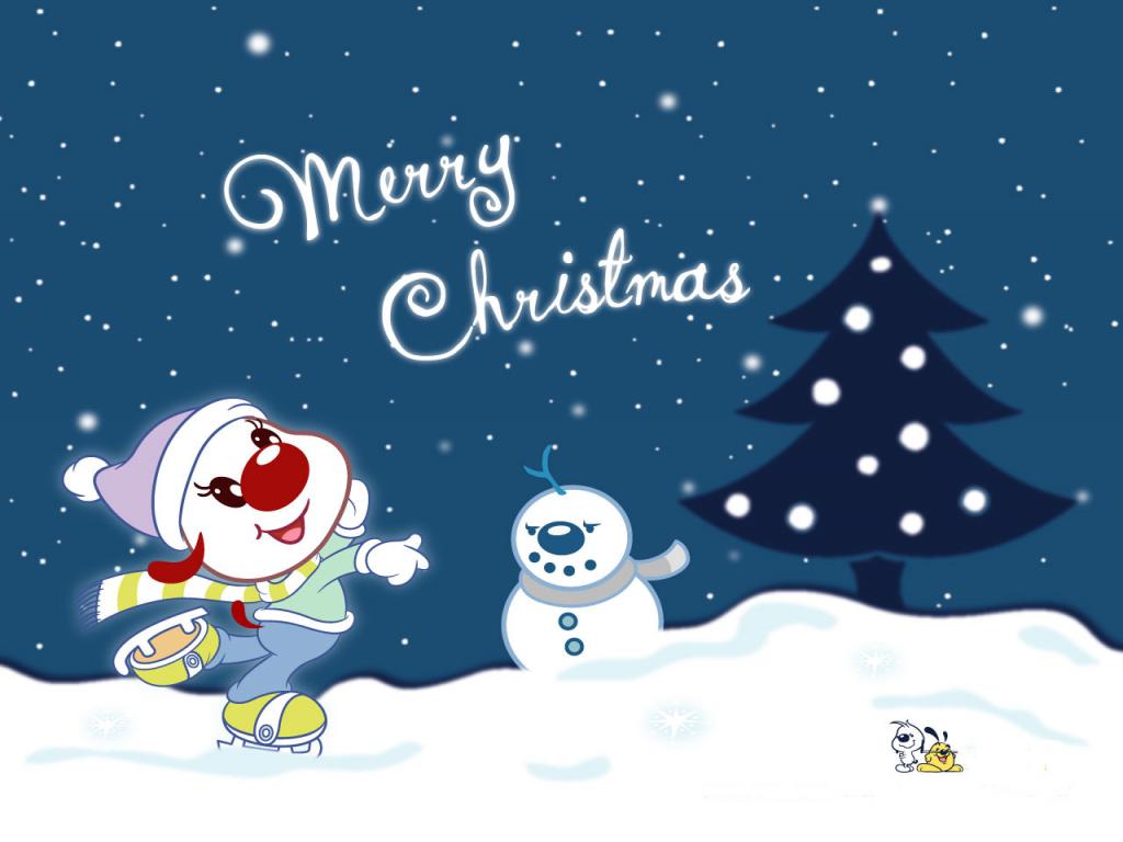 Detail Christmas Cartoon Wallpaper Nomer 46