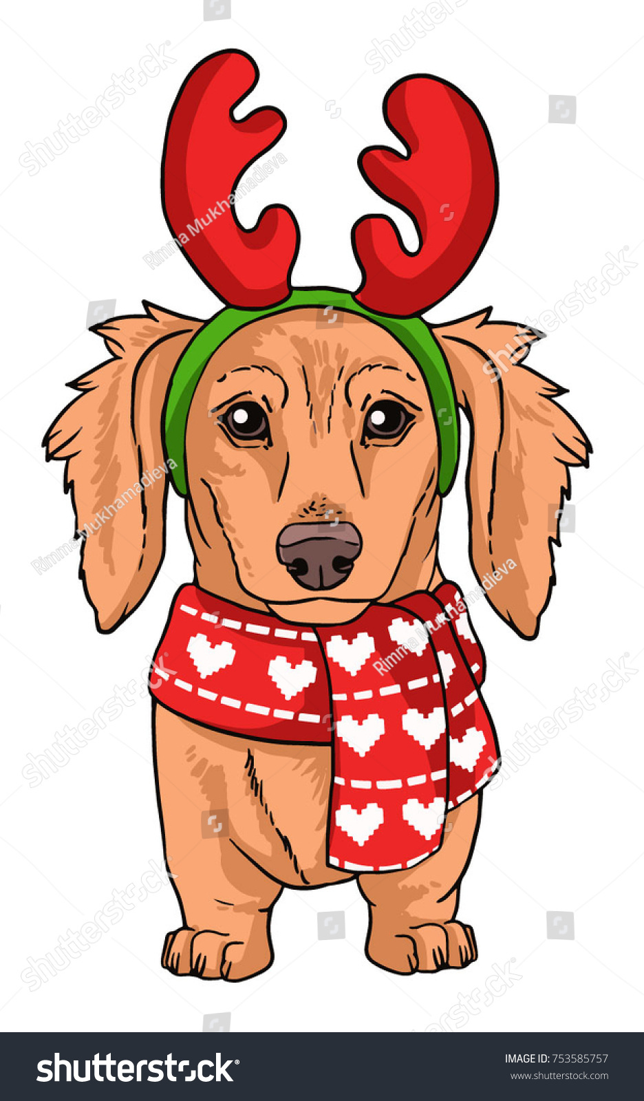 Detail Christmas Dachshund Clipart Nomer 14