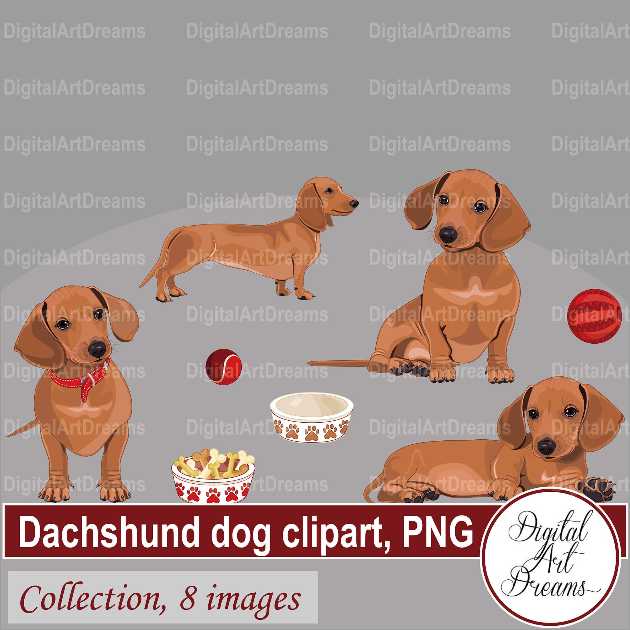 Detail Christmas Dachshund Clipart Nomer 42