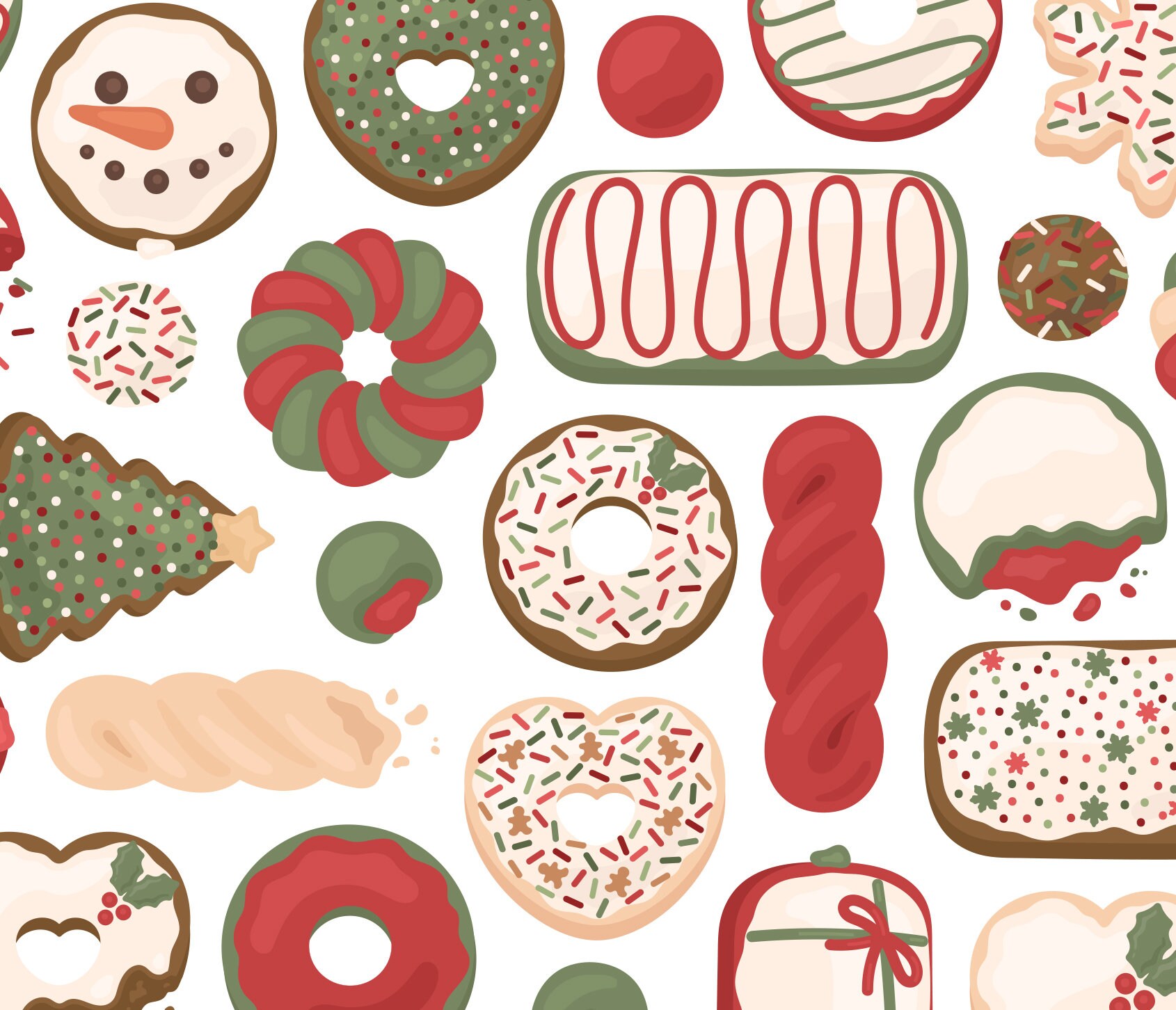 Detail Christmas Donut Clipart Nomer 11