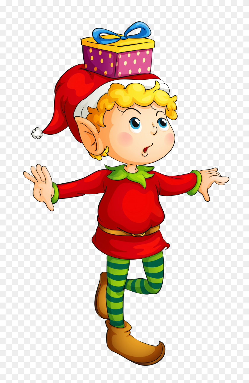 Detail Christmas Elf Clipart Nomer 28
