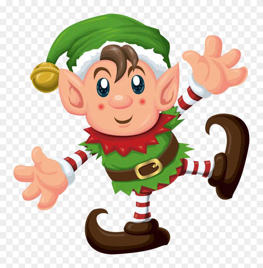 Detail Christmas Elf Clipart Nomer 9