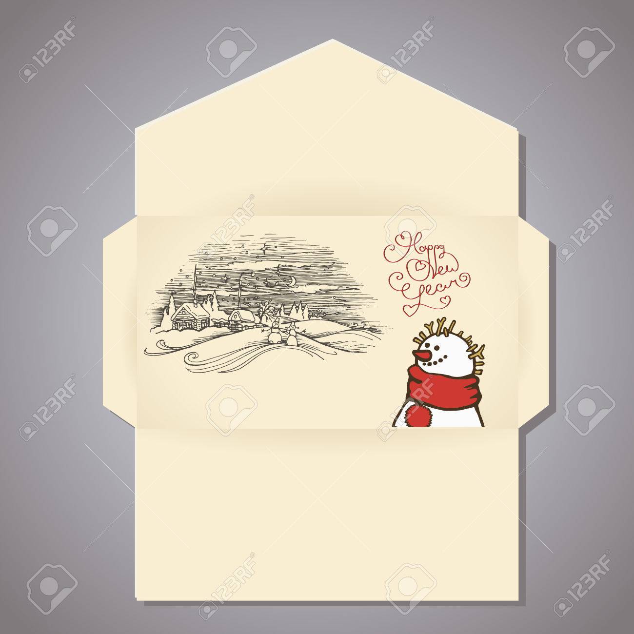 Detail Christmas Envelope Clipart Nomer 29