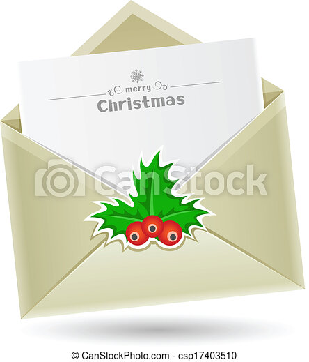 Detail Christmas Envelope Clipart Nomer 34