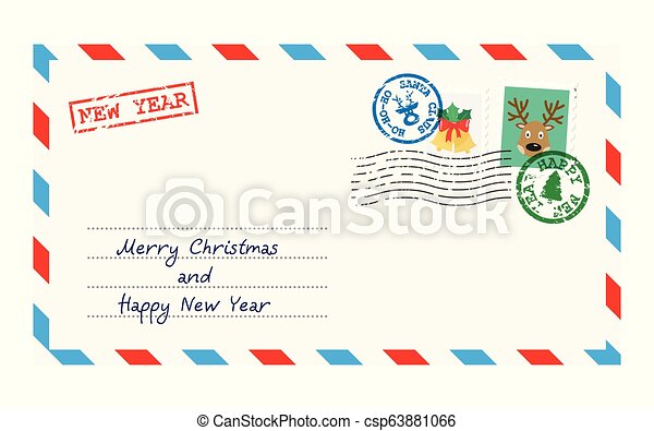 Detail Christmas Envelope Clipart Nomer 37