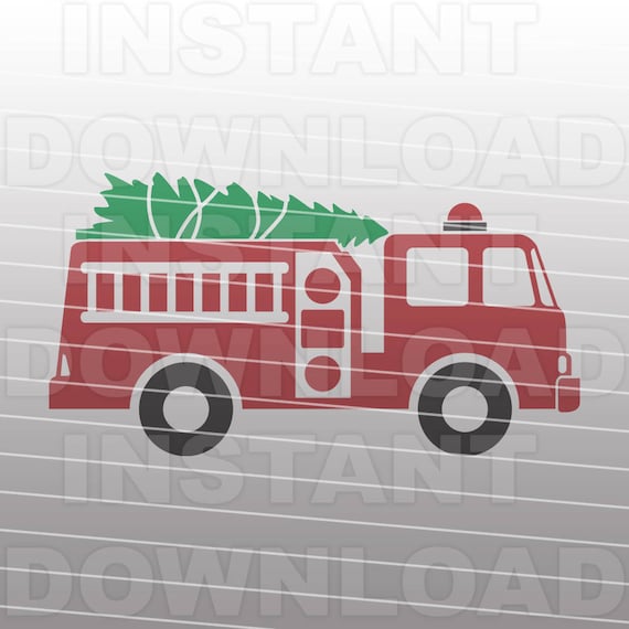 Detail Christmas Fire Truck Clipart Nomer 14