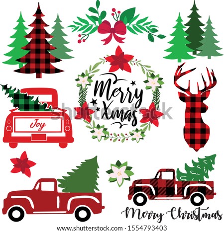 Detail Christmas Fire Truck Clipart Nomer 24