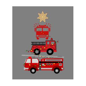 Detail Christmas Fire Truck Clipart Nomer 37