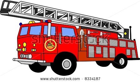 Detail Christmas Fire Truck Clipart Nomer 48