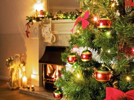 Detail Christmas Fireplace Desktop Background Nomer 49