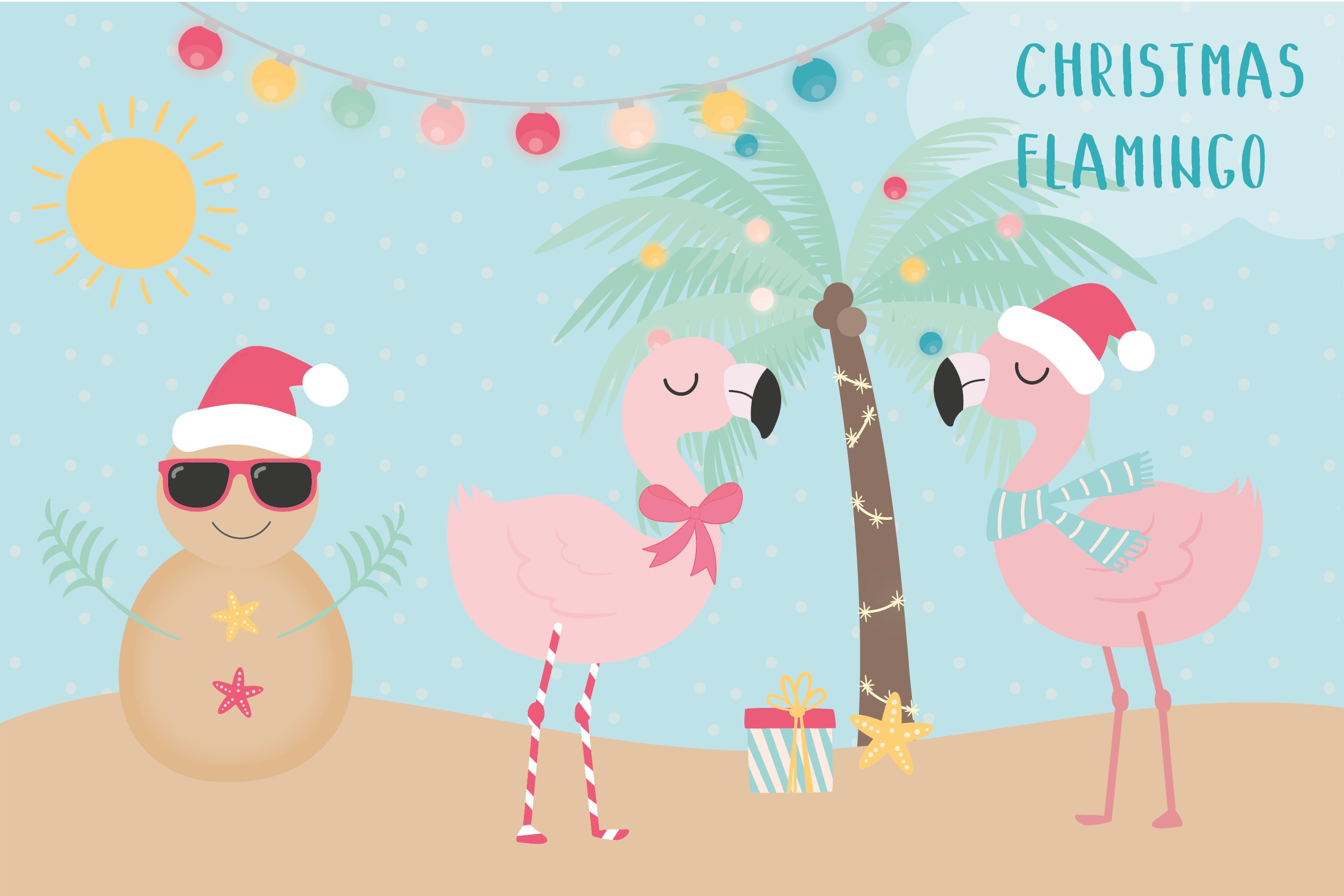 Detail Christmas Flamingo Wallpaper Nomer 27