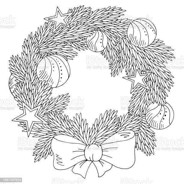 Detail Christmas Garland Clipart Black And White Nomer 18