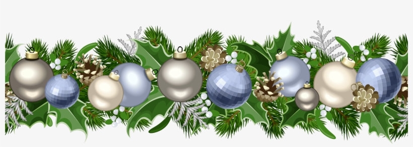 Detail Christmas Garland Clipart Black And White Nomer 35