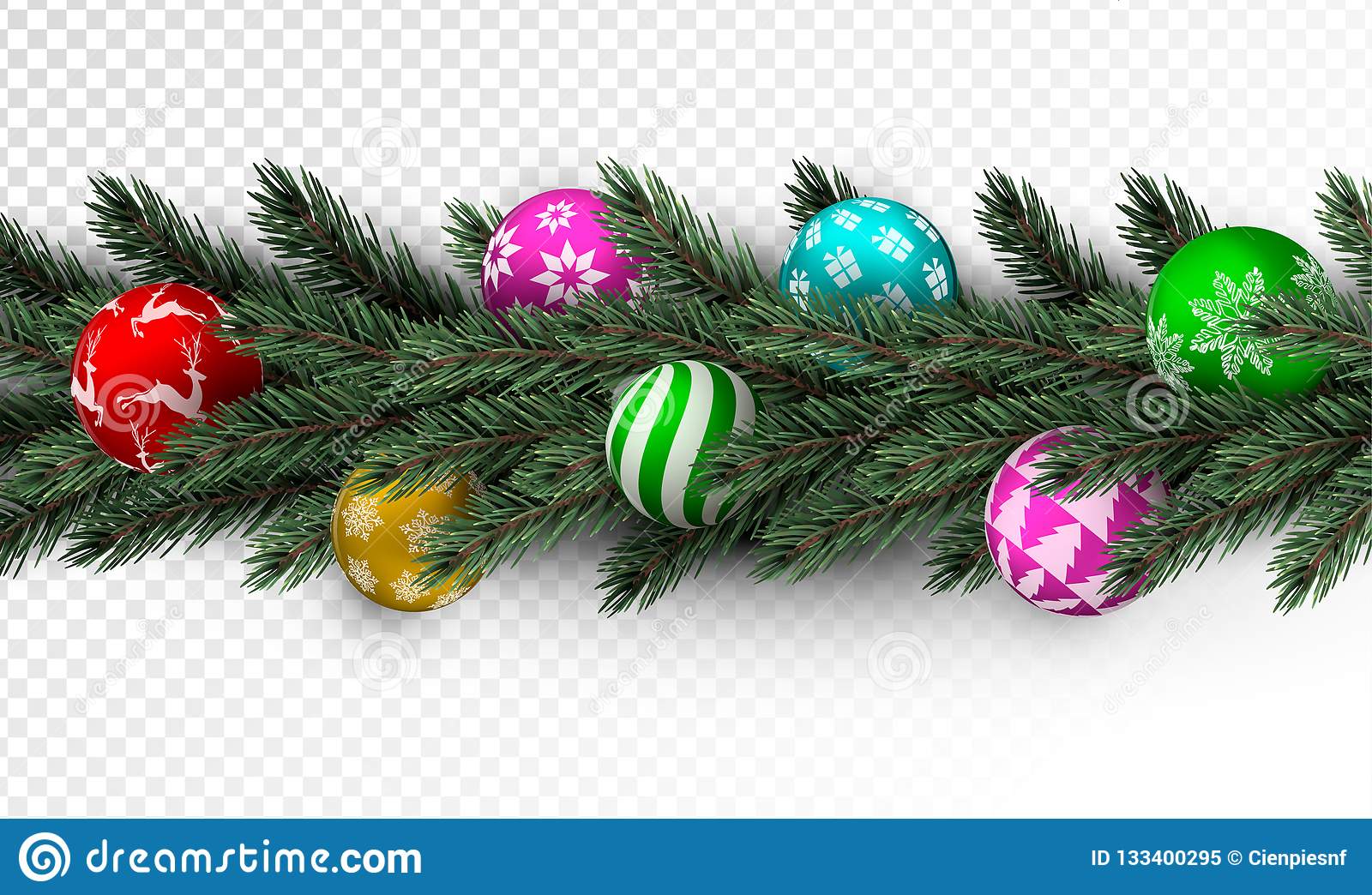 Detail Christmas Garland No Background Nomer 35